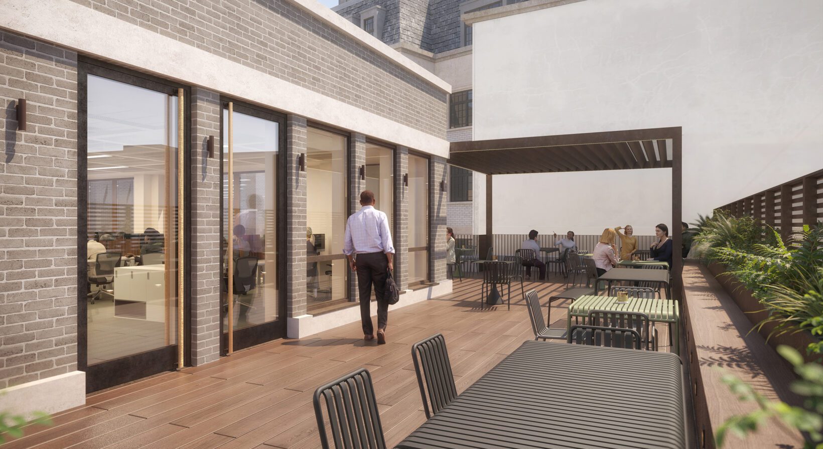 CGI depicts private 5th floor terrace